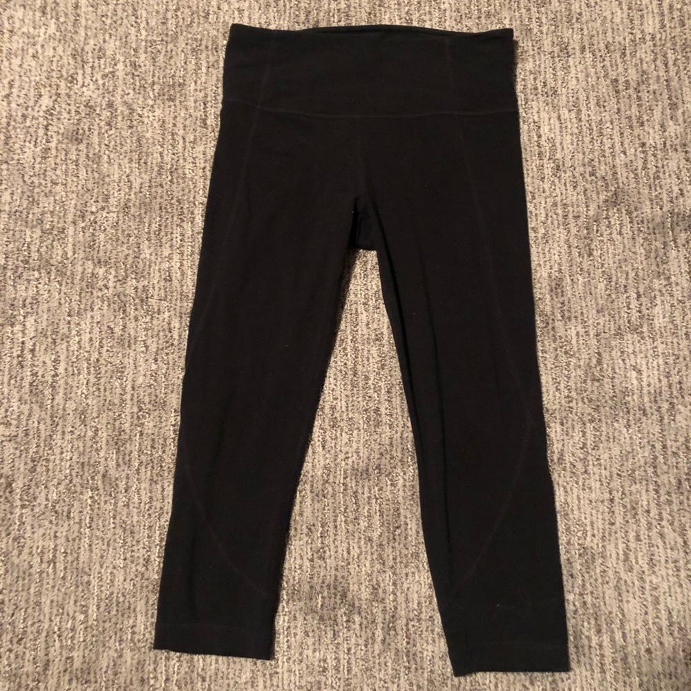 Black Athleta Crop Leggings
